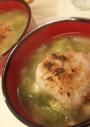 焼きおにぎりdeスープご飯-レシピのメイン写真