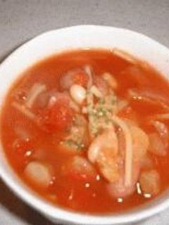 お豆入りトマトスープ-レシピのメイン写真