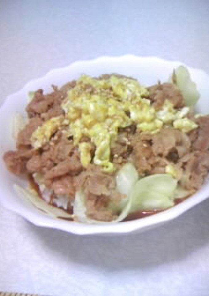 マヨ炒りたまごTP★つゆだく②豚丼★-レシピのメイン写真