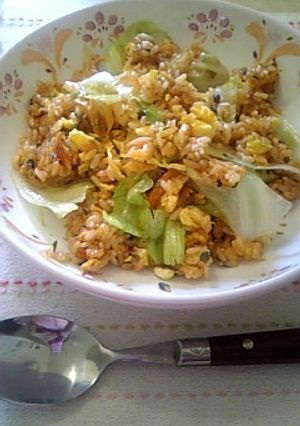 キムチレタスチャーハン-レシピのメイン写真