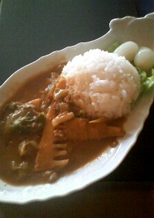たけのこと春キャベツのカレー-レシピのメイン写真
