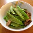 超簡単!スナップエンドウとベーコン炒め