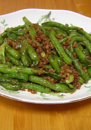 干扁四季豆（いんげんとひき肉の炒め）-レシピのメイン写真