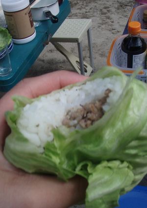 レタス巻き!焼肉おにぎり-レシピのメイン写真