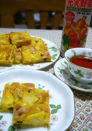 HMで簡単★充実野菜deアップルケーキ★-レシピのメイン写真