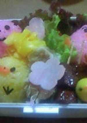 キャラ弁♪BBQの日の子供用のお弁当-レシピのメイン写真