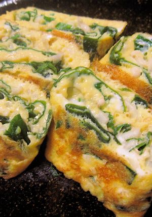 ネギわかめの卵焼き-レシピのメイン写真