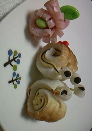 ☆キャラ弁♪LOVEx2かたつむり☆-レシピのメイン写真