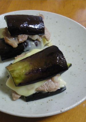 ナスと豚肉のはさみチーズ焼き-レシピのメイン写真