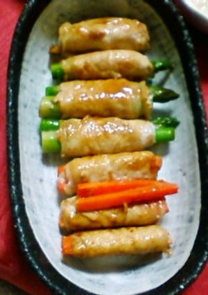 簡単♪(作り置きできる)野菜の豚ロール♪-レシピのメイン写真