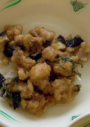 学校給食：鶏となすの揚げびたし-レシピのメイン写真