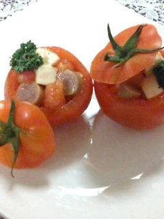 そのまんまトマトのイタリアンサラダ-レシピのメイン写真