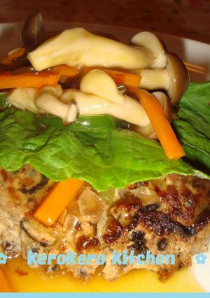 お豆腐ハンバーグ❤きのこあんかけ-レシピのメイン写真