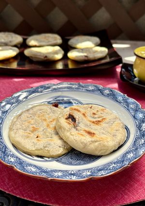 材料2つ！『備蓄の豆腐で作る梅ヶ枝餅』-レシピのメイン写真