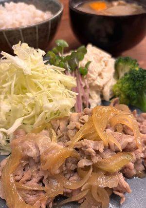 豚しゃぶ肉でやわらか生姜焼き-レシピのメイン写真