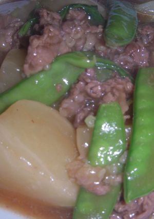 蕪と牛肉の炒め煮-レシピのメイン写真