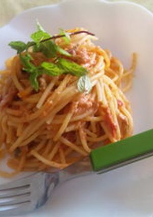 1 * ´艸)ツナトマトクリームのパスタ-レシピのメイン写真