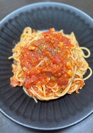 にんにくとトマトのパスタ-レシピのメイン写真