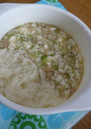 離乳食　ツナとブロッコリーのあんかけ素麺-レシピのメイン写真