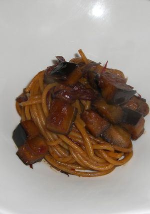 中国風ナスのパスタ-レシピのメイン写真