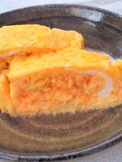 ほんのり甘い★新玉ねぎとにんじんの卵焼き-レシピのメイン写真