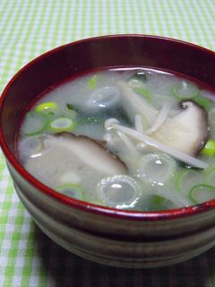 えのき&きのこの味噌汁-レシピのメイン写真
