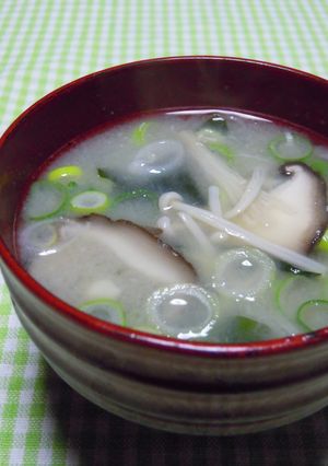 えのき＆きのこの味噌汁-レシピのメイン写真