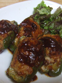 簡単☆焼肉のタレでピーマンの肉詰め♪-レシピのメイン写真