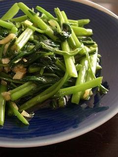 空心菜のにんにく中華炒め-レシピのメイン写真