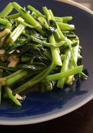 空心菜のにんにく中華炒め-レシピのメイン写真