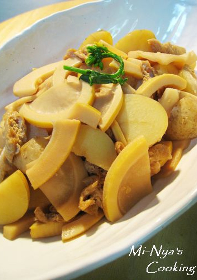 筍と新じゃがと油揚げのどっさり煮♪-レシピのメイン写真