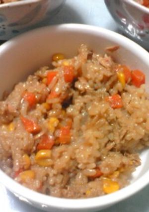 子供も大好きめんつゆで炊き込みご飯！-レシピのメイン写真