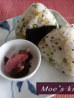 お弁当に☆ザーサイちりめんおにぎり-レシピのメイン写真