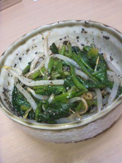 ほうれん草ともやしのごま和え-レシピのメイン写真