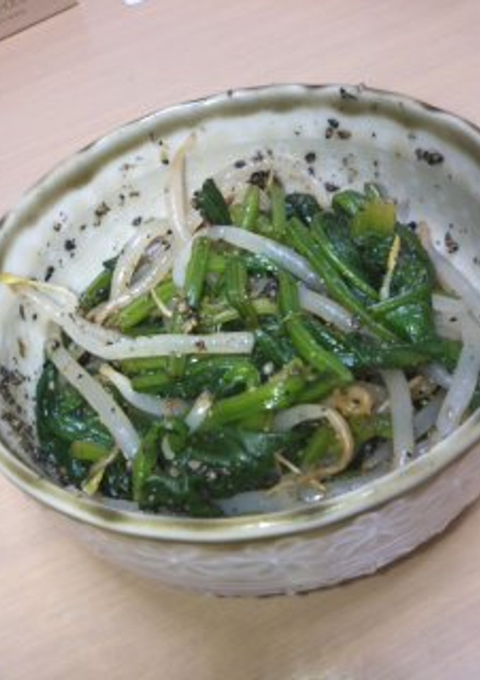 ほうれん草ともやしのごま和え-レシピのメイン写真
