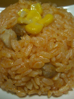 簡単!チキンライス 残りご飯を使って-レシピのメイン写真