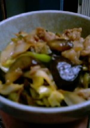 豚肉とナスの鍋しぎ-レシピのメイン写真