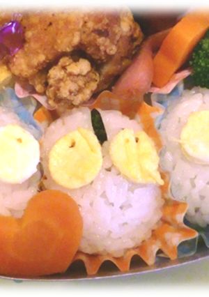 園児・お弁当・ウルトラマンおにぎり-レシピのメイン写真