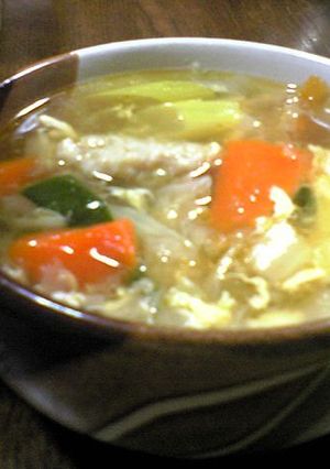 餃子の種☆野菜たっぷり肉団子スープ-レシピのメイン写真