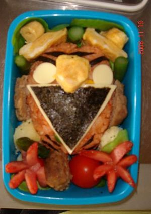 簡単キャラ弁☆ゴーオンジャー☆レッド-レシピのメイン写真