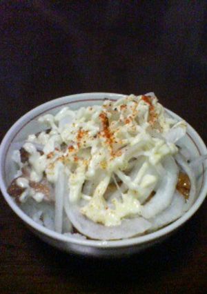 新玉ねぎと鶏肉の丼-レシピのメイン写真