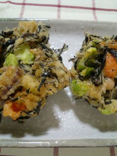 ひじきとホタテのかき揚げ-レシピのメイン写真