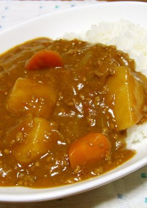 ★カレーゴハン★挽き肉入りが定番です♪-レシピのメイン写真