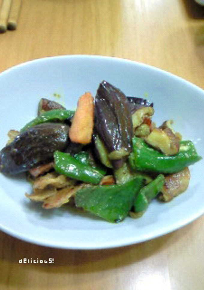 豚肉とナスのマヨカレー炒め-レシピのメイン写真