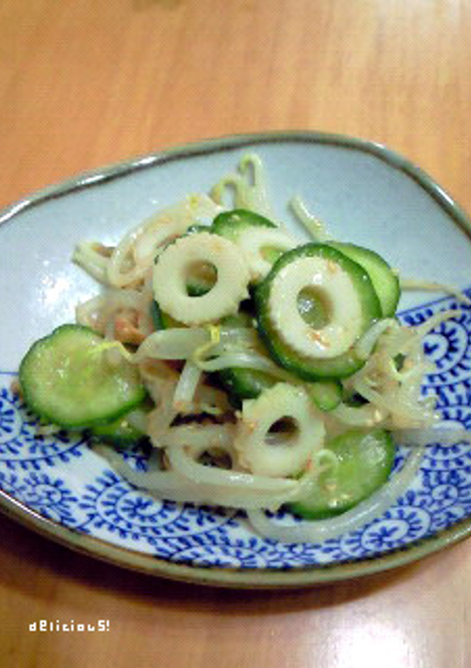 もやし・きゅうり・ちくわの中華風和え物-レシピのメイン写真