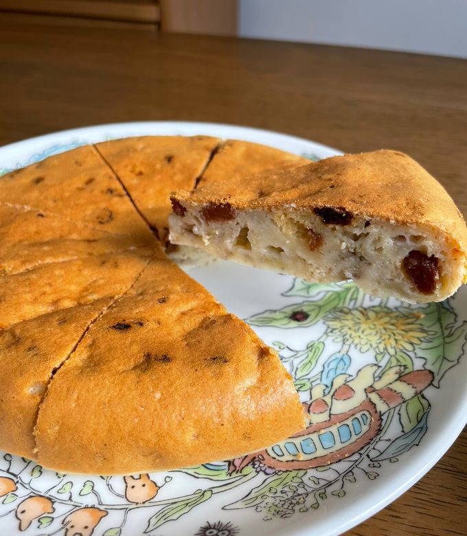 炊飯器⭐︎オートミールバナナレーズンケーキ-レシピのメイン写真