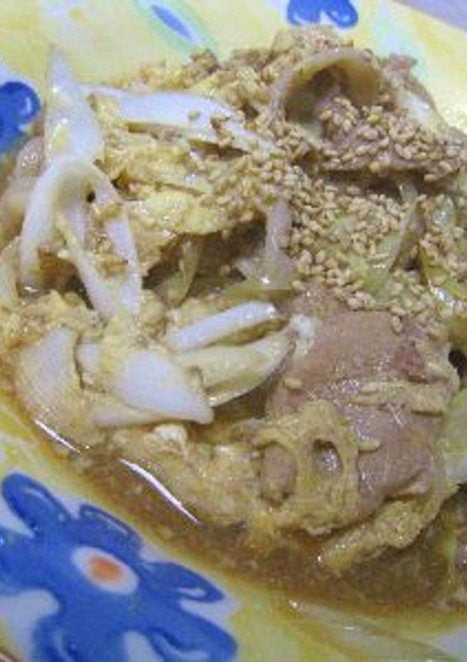 豚ネギごまのすき焼き風卵とじ☆-レシピのメイン写真