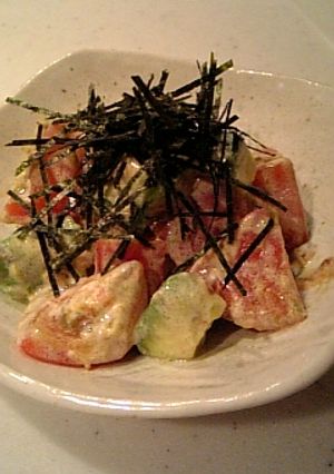 和風♪アボカドトマト-レシピのメイン写真