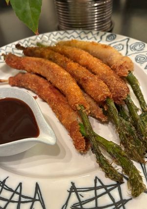 おかんレシピ𓀤𓀣アスパラの肉巻フライ-レシピのメイン写真