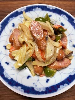 ウィンナーと野菜ガーリックマヨ炒め-レシピのメイン写真